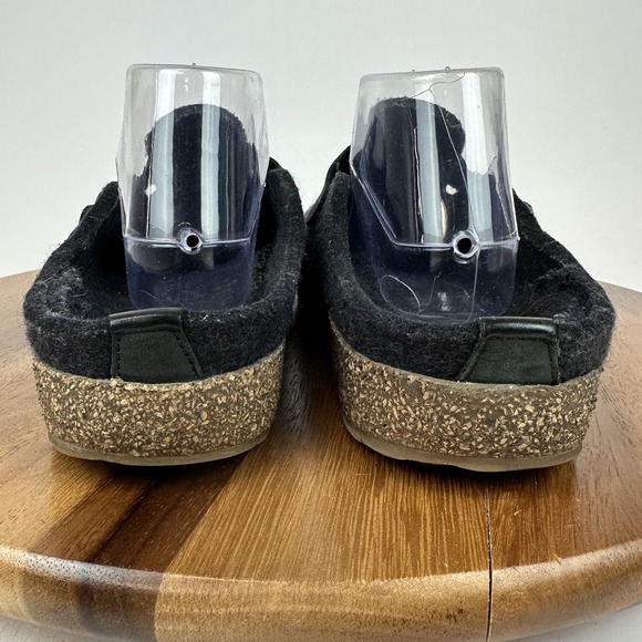 Mens Haflinger Grizzly Buckle Strap Black Wool Casual Slide Clogs Size EU 44 GUC main image 5